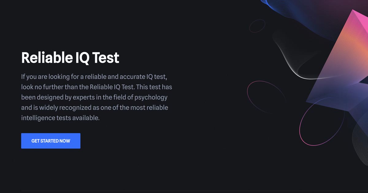 404 error page deisgn example #276: Fast and reliable online IQ Test with instant results!